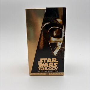 Star Wars‎ Trilogy Special Edition VHS Gold Box Set 1997 THX Mastered 3 Tapes